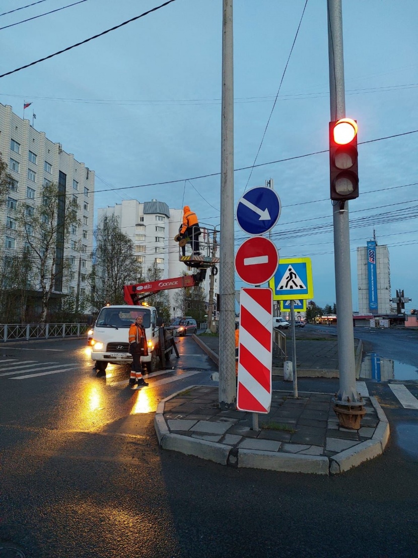 МУП «Горсвет» модернизирует четыре пешеходных перехода