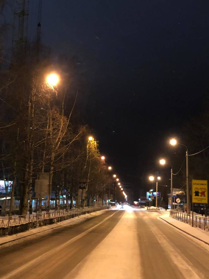 Протяженность линий наружного освещения в Архангельске увеличена на 1000 метров