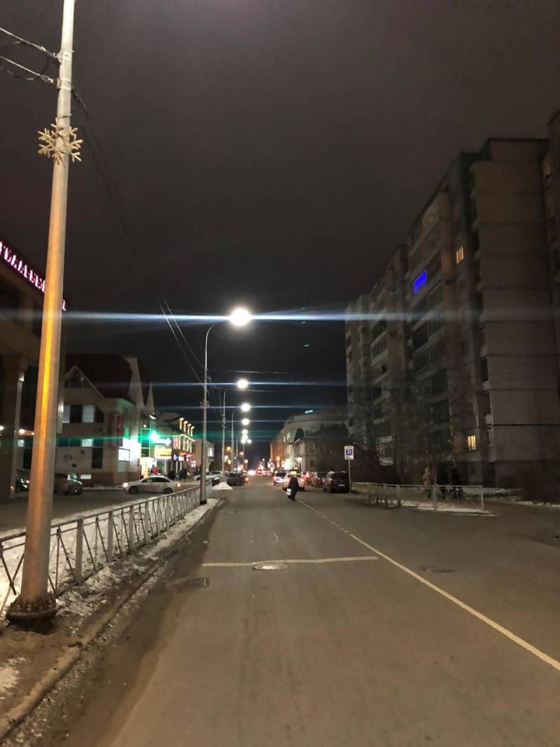 На ул. Поморская полностью завершена реконструкция линии наружного освещения